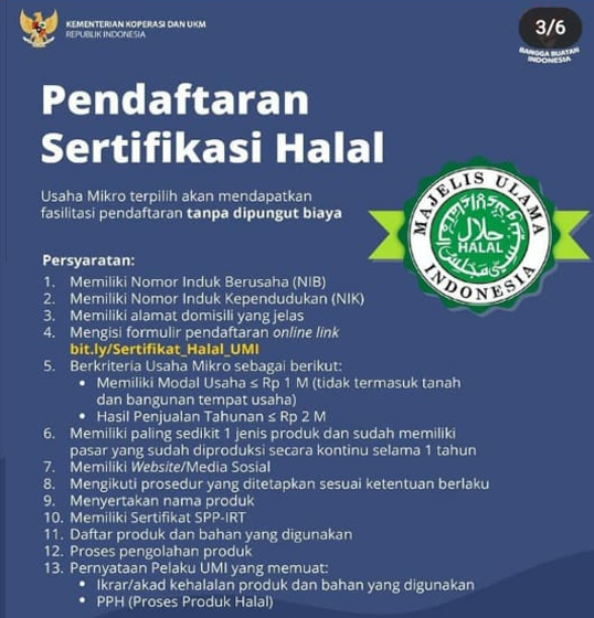 Pendaftaran Sertifikasi Halal