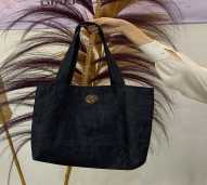Totebag Aesthetic Denim Pria Wanita Bahan Jeans Tebal Tas Kuliah Sekolah